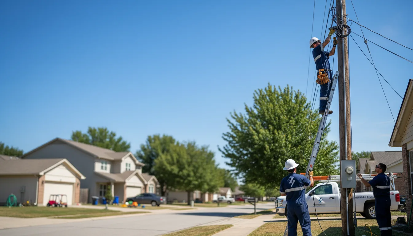 Residential electrician providing installation services in Prescott, IA